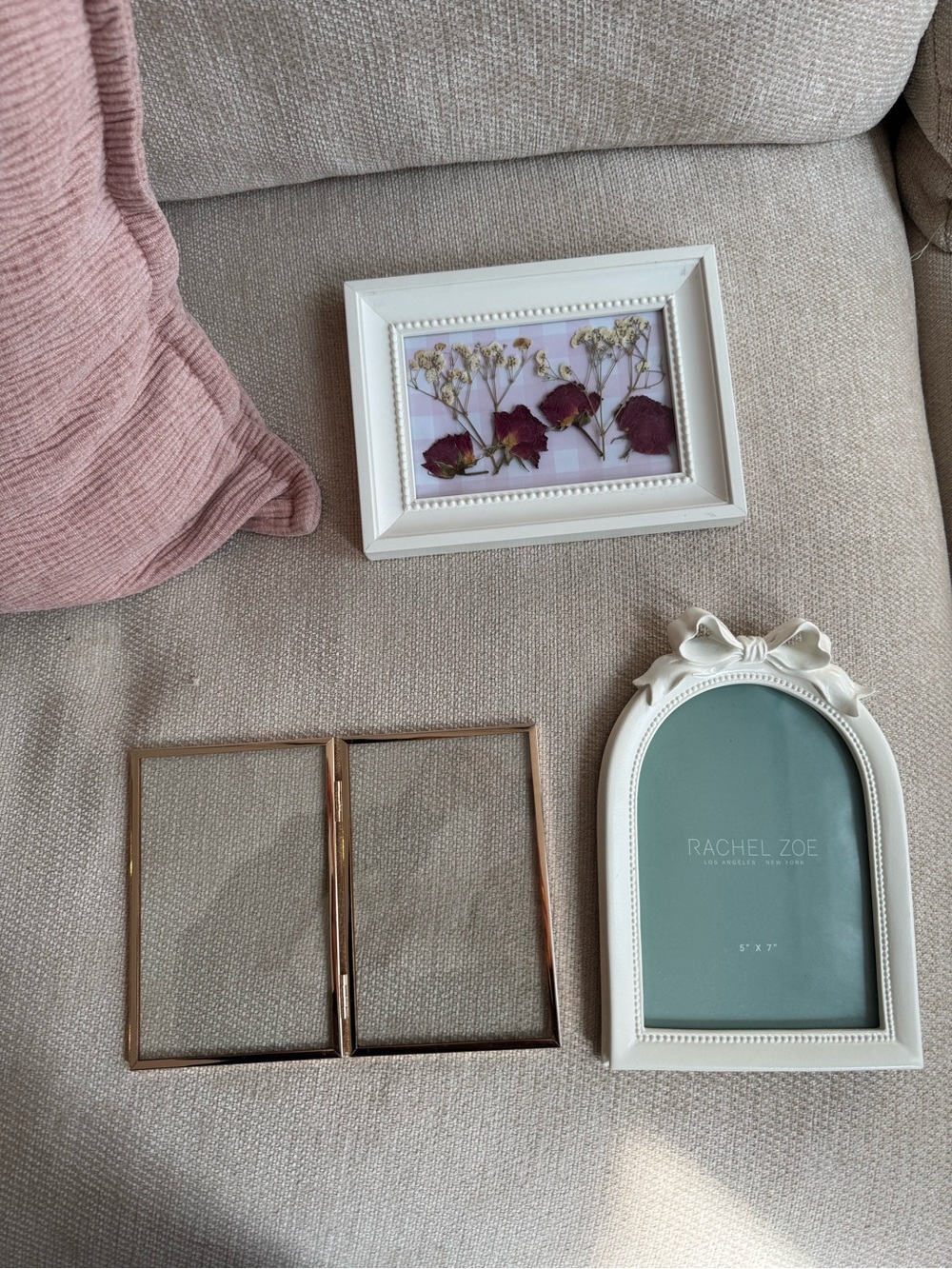 Rachel Zoe White Bow Arch Photo Frame